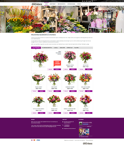 Bloemplein website Voorbeeld Bloemplein website